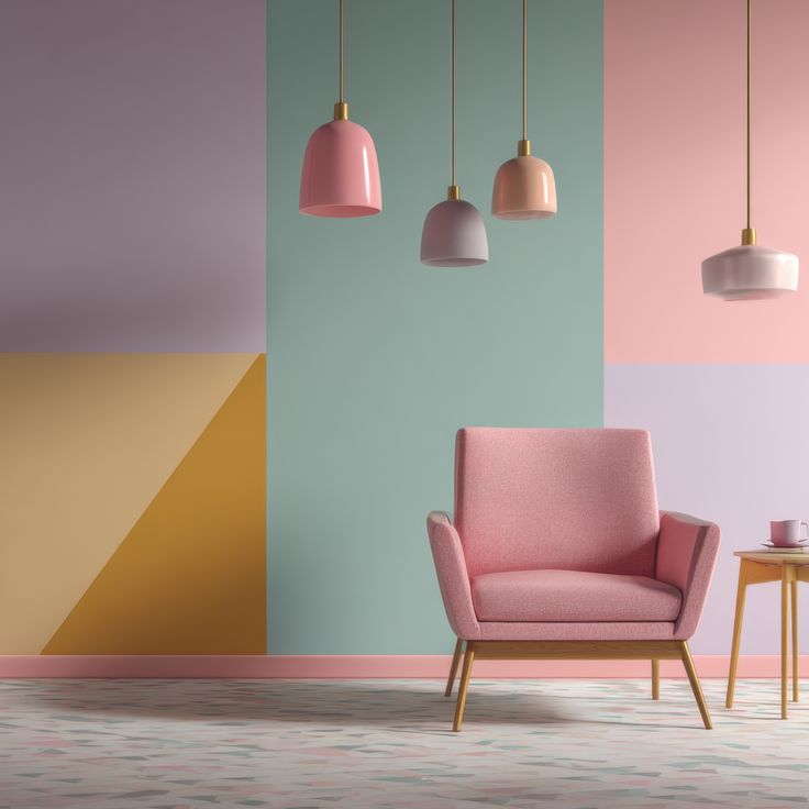 Aesthetic Living Room Decor Ideas with Pastel Walls